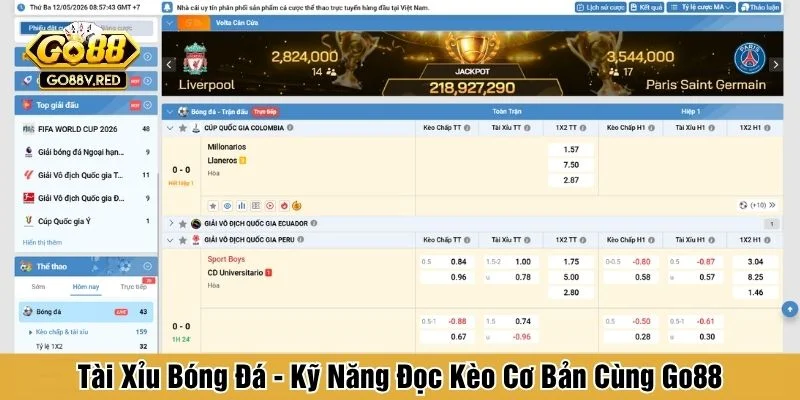 tài xỉu bóng đá